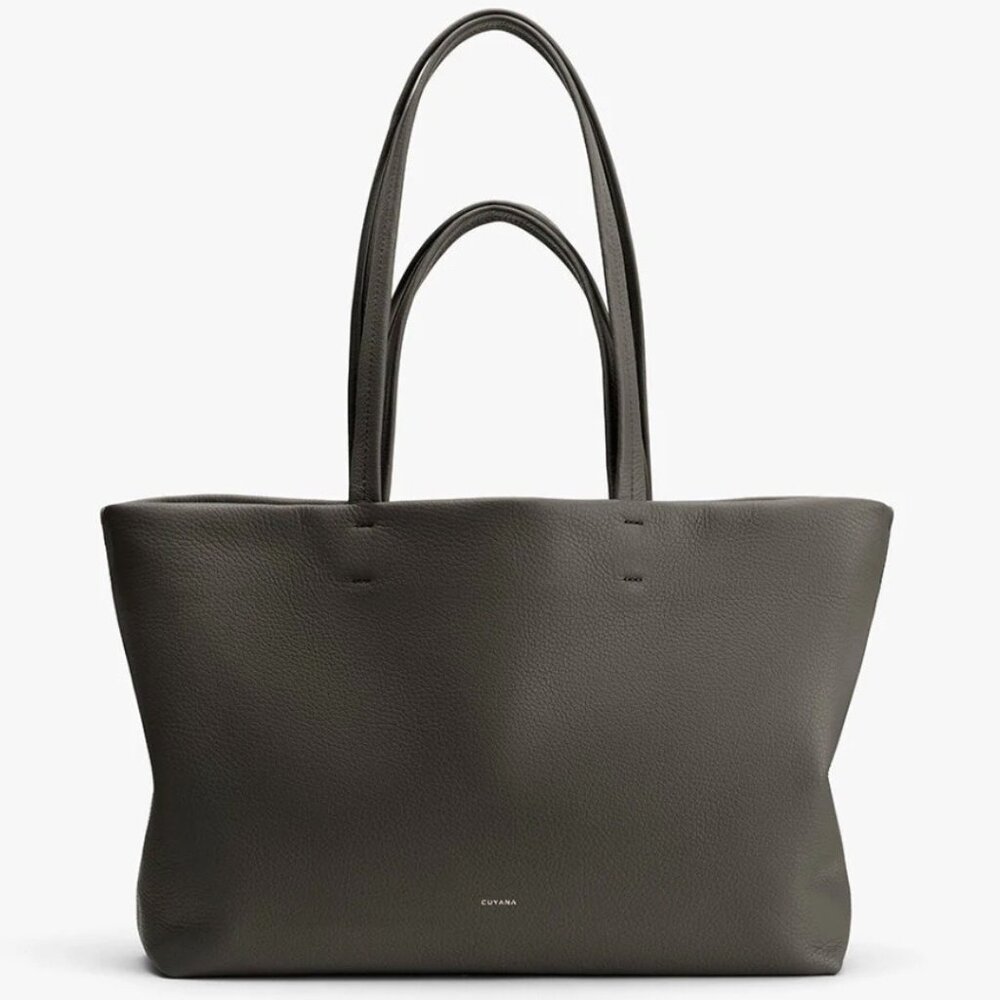 Cuyana Small Easy Tote Dark Olive